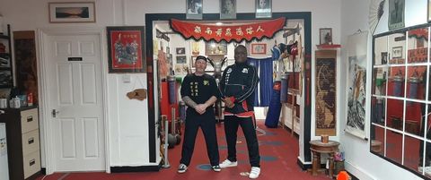Simon and Nigel training